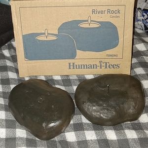 FREE WITH PURCHASE Human-i-Tees River Rock Candles
